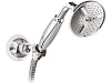 Душевая лейка CEZARES CZR-KD-01-M со шлангом 150см и держателем, хром, ручка хром, D-75 mm