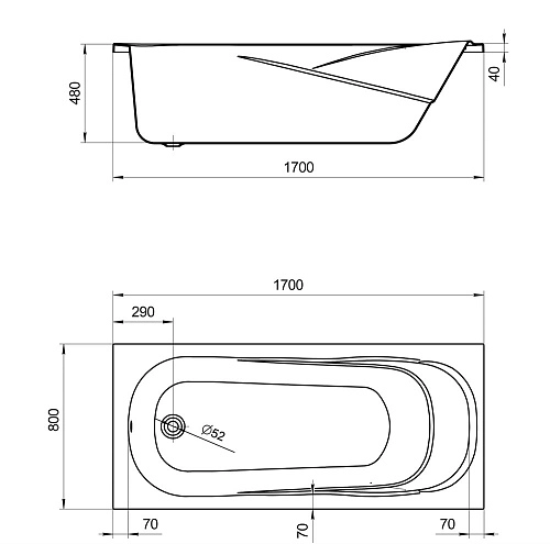 Акриловая ванна Santek Касабланка XL 170х80 прямоугольная белая 1WH302441 1.WH30.2.441 Акриловая ванна Santek Касабланка XL 170х80 прямоугольная белая 1WH302441 1.WH30.2.441