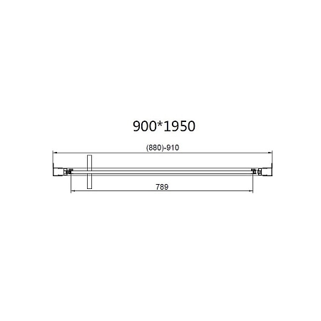 Душевая дверь Vincea Slim 8mm VDP-4SL100CL, хром, стекло прозрачное