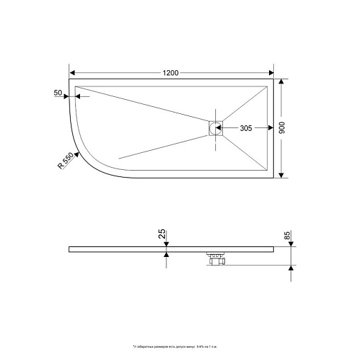Душевой поддон RGW Stone Tray ST/AR-W 900x1200 мм 16154129-01R асимметричный белый Душевой поддон RGW Stone Tray ST/AR-W 900x1200 мм 16154129-01R асимметричный белый