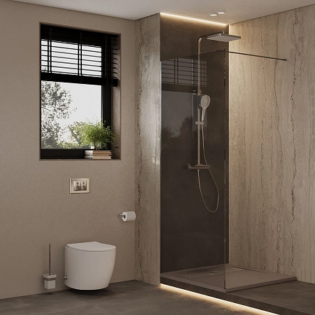 Душевая перегородка Allen Brau Infinity 1 140 3.21029.60 медь брашированная