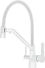 Смеситель для кухни Raglo R80.62.08 с гибким изливом с подключением к фильтру, белый