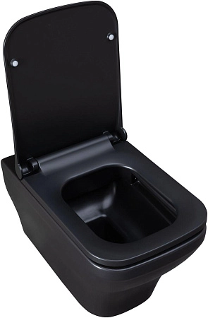 Унитаз подвесной Allen Brau Infinity 4.21011.31 с крышкой, черный матовый