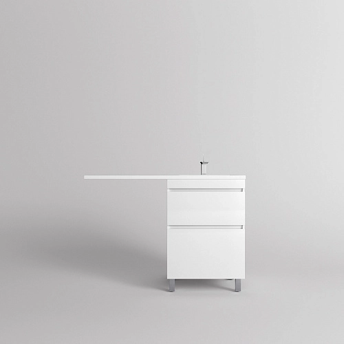 Тумба под раковину Style Line Даллас ЛЕОН 120, Люкс белая, PLUS напольная СС-00002438 Тумба под раковину Style Line Даллас ЛЕОН 120, Люкс белая, PLUS напольная СС-00002438