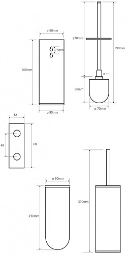 Ершик для унитаза Bemeta OMEGA 102313067 Ершик для унитаза Bemeta OMEGA 102313067