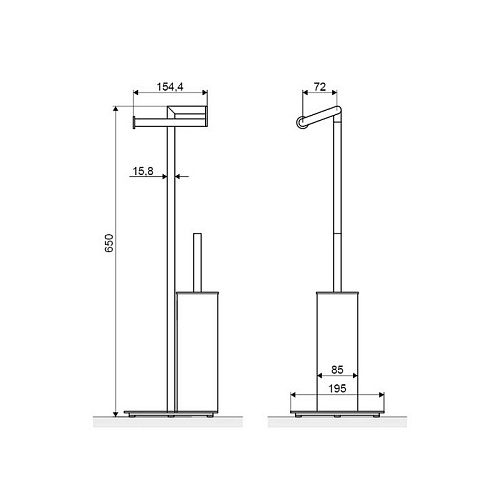 Ершик для унитаза EXCELLENT Kobo хром DOEX.1750CR Ершик для унитаза EXCELLENT Kobo хром DOEX.1750CR