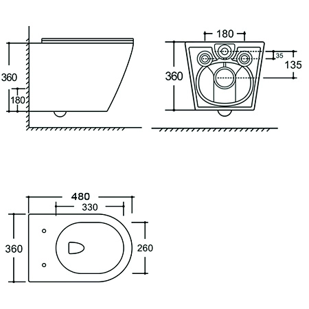 Унитаз подвесной Aquanet Atago 3.0 Tornado 00348006 с сиденьем, белый