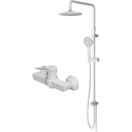 Душевая система AM.PM X-Joy F43885A24 со смесителем для душа, белый матовый Душевая система AM.PM X-Joy F43885A24 со смесителем для душа, белый матовый