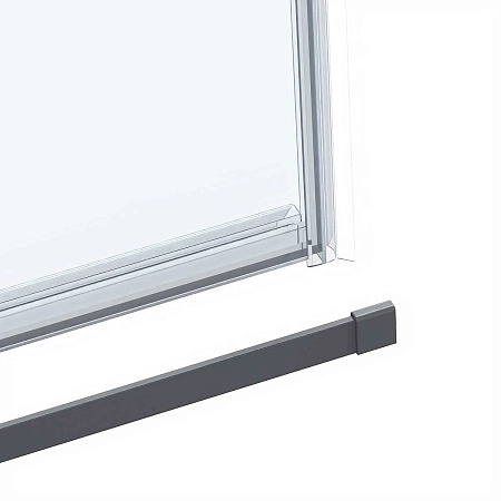 Душевая дверь Vincea Como Soft VDS-1CS110CLGM, 1100, вороненая сталь, стекло прозрачное