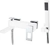 Смеситель для ванны Boheme Q 143-WCR WhiteChrome