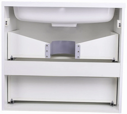 Тумба под раковину Style Line Каре 70 (2 ящ.) Люкс белая, PLUS СС-00002269 Тумба под раковину Style Line Каре 70 (2 ящ.) Люкс белая, PLUS СС-00002269