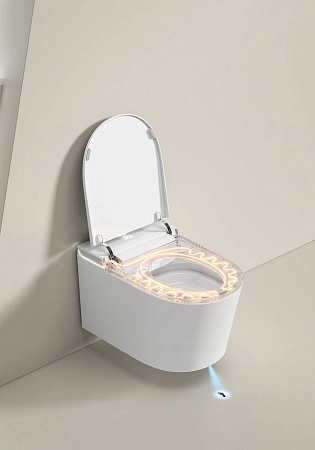 Унитаз подвесной Allen Brau Smart 4.I1001.20 с крышкой, белый, с функцией биде