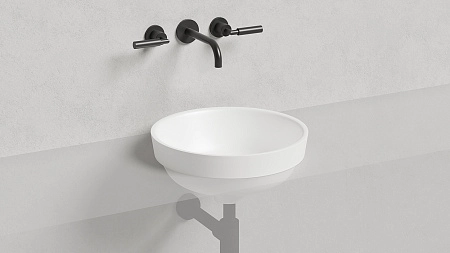 Раковина Salini MAREA 03 1802203M 415x415 полувстраиваемая S-Stone