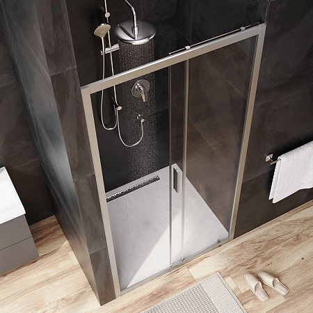 Душевая дверь AM.PM Gem W90G-100-1-195MT 100х195, стекло прозрачное, профиль хром матовый