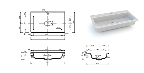 Тумба под раковину Style Line Марелла 70 Люкс антискрейтч серый, PLUS подвесная СС-00002409 Тумба под раковину Style Line Марелла 70 Люкс антискрейтч серый, PLUS подвесная СС-00002409