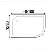 Душевой поддон River WEMOR 90/80/24 L асимметрия 900x800x240 мм 10000006055 Душевой поддон River WEMOR 90/80/24 L асимметрия 900x800x240 мм 10000006055