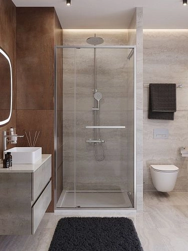 Душевая дверь CEZARES LUX-B-FS-11-110-C-CR 110 см, профиль хром, стекло прозрачное Душевая дверь CEZARES LUX-B-FS-11-110-C-CR 110 см, профиль хром, стекло прозрачное