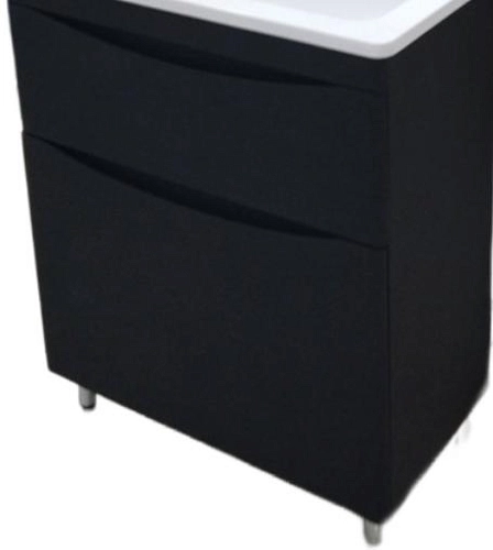 Тумба под раковину Style Line Бергамо мини 60люкс PLUS черный СС-00002318 Тумба под раковину Style Line Бергамо мини 60люкс PLUS черный СС-00002318