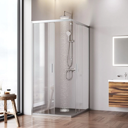 Душевой уголок AM.PM Gem W90G-403-120290-MT 120x90 хром матовый, стекло прозрачное