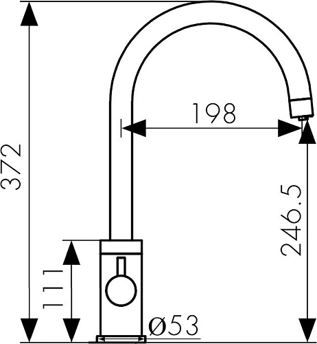 Смеситель для кухни Kaiser 26744-3, бронза под фильтр Смеситель для кухни Kaiser 26744-3, бронза под фильтр