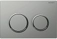 Клавиша смыва Geberit 115.085.KN.1 Omega 20 пластик, хром матовый Клавиша смыва Geberit 115.085.KN.1 Omega 20 пластик, хром матовый
