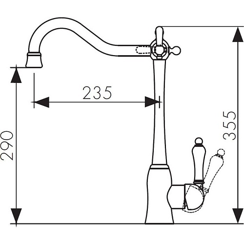 Смеситель для кухни Kaiser Vincent 31944-9 Смеситель для кухни Kaiser Vincent 31944-9