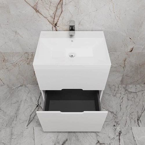 Тумба под раковину Style Line Матис 60 см ЛС-00002441 напольная, белый матовый Тумба под раковину Style Line Матис 60 см ЛС-00002441 напольная, белый матовый