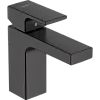 Смеситель для раковины Hansgrohe Vernis Shape 100, без сливного набора 71569670, матовый черный