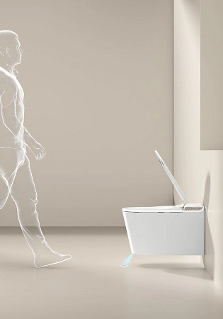 Унитаз подвесной Allen Brau Smart 4.I1001.20 с крышкой, белый, с функцией биде