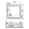Душевой поддон RGW Acryl STYLE 1000x1000 мм 16180100-11 квадратный белый Душевой поддон RGW Acryl STYLE 1000x1000 мм 16180100-11 квадратный белый