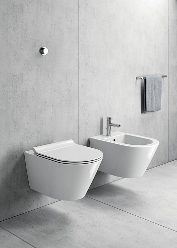 Биде подвесное GSI KUBE X черный матовый (9465126) Биде подвесное GSI KUBE X черный матовый (9465126)