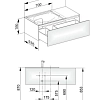 Тумба под раковину Keuco Edition 11 31153ZZ0100, 1050х350х535 мм Тумба под раковину Keuco Edition 11 31153ZZ0100, 1050х350х535 мм