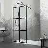 Душевая перегородка RGW Walk In WA-111B 800 мм 411011108-84 черный, Easy Clean