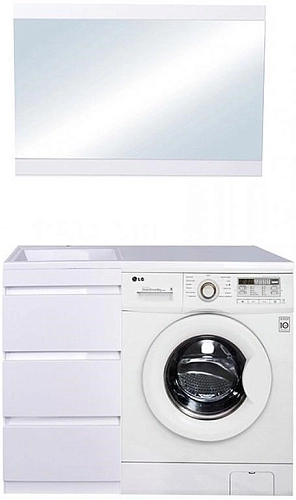 Тумба под раковину Style Line Даллас 100 люкс PLUS, белая АА00-000069 Тумба под раковину Style Line Даллас 100 люкс PLUS, белая АА00-000069