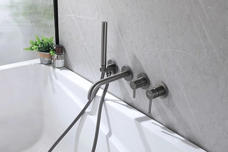 Смеситель для ванны ABBER Wasser Kreis AF8130NG скрытого монтажа, никель