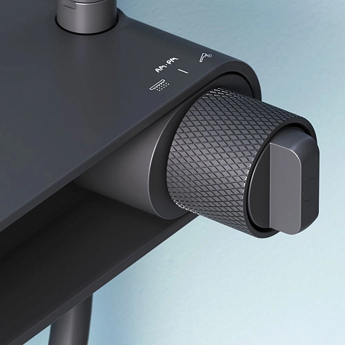Душевая система AM.PM X-Joy F0785A622 верхний душ 220мм, черный Душевая система AM.PM X-Joy F0785A622 верхний душ 220мм, черный