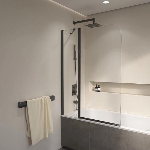 Шторка на ванну RGW Screens SC-011B 1000 мм Easy Clean черный Шторка на ванну RGW Screens SC-011B 1000 мм Easy Clean черный