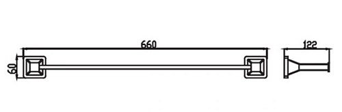 Полотенцедержатель Kaiser Moderne KH-1037 Полотенцедержатель Kaiser Moderne KH-1037