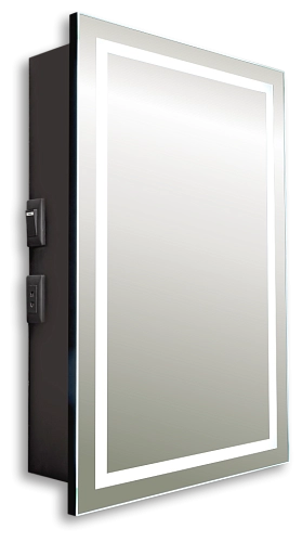 Зеркальный шкаф SILVER MIRRORS 462x762 мех. выключатель Hamburg-BLACK (LED-00002669) Зеркальный шкаф SILVER MIRRORS 462x762 мех. выключатель Hamburg-BLACK (LED-00002669)