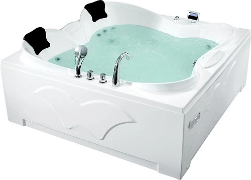 Акриловая ванна Gemy G9089 O L 187x187 квадратная левая, гидромассажная Акриловая ванна Gemy G9089 O L 187x187 квадратная левая, гидромассажная