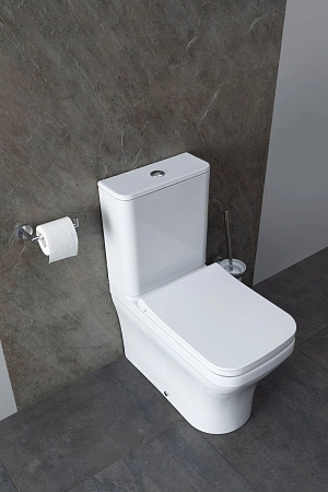 Чаша напольного унитаза Allen Brau Infinity 4.21012.20 с крышкой, белый глянец