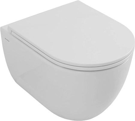 Унитаз подвесной Allen Brau Priority Tornado 4.31008.20 с крышкой, белый глянец