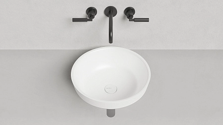 Раковина Salini MAREA 03 1802203M 415x415 полувстраиваемая S-Stone