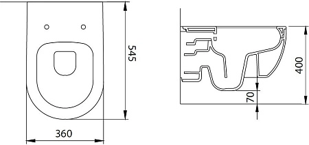 Унитаз подвесной Allen Brau Priority 4.31001.31 с крышкой, черный матовый