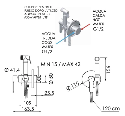 Гигиенический душ Remer Winner W65 Гигиенический душ Remer Winner W65
