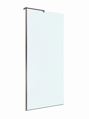 Душевая перегородка BelBagno UNO-L-1-TB-90-C-GM 90 см, профиль оружейная сталь, стекло прозрачное Душевая перегородка BelBagno UNO-L-1-TB-90-C-GM 90 см, профиль оружейная сталь, стекло прозрачное