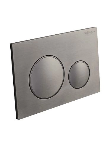 Клавиша смыва BelBagno BB-17C-GM оружейная сталь Клавиша смыва BelBagno BB-17C-GM оружейная сталь