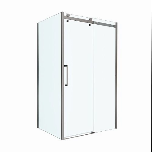 Душевой уголок BelBagno MARINO-2-AH-1-110/90-C-GM 110x90 см, профиль оружейная сталь, стекло прозрачное Душевой уголок BelBagno MARINO-2-AH-1-110/90-C-GM 110x90 см, профиль оружейная сталь, стекло прозрачное