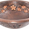 Раковина медная Bronze de Luxe R101, цвет - Plum (сливовый), 42 х 42 х 15 см Раковина медная Bronze de Luxe R101, цвет - Plum (сливовый), 42 х 42 х 15 см