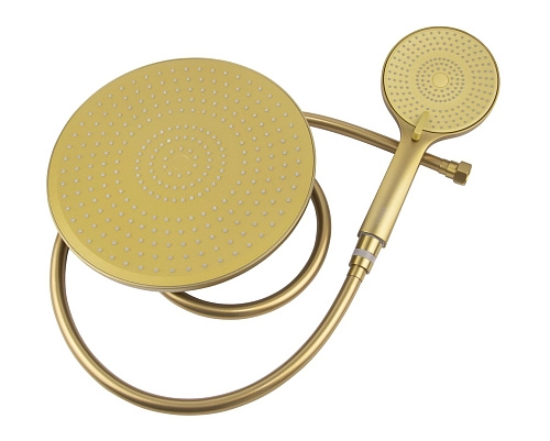 Душевая система Kaiser Serio с термостатом шлифованное золото 05577-3 Душевая система Kaiser Serio с термостатом шлифованное золото 05577-3